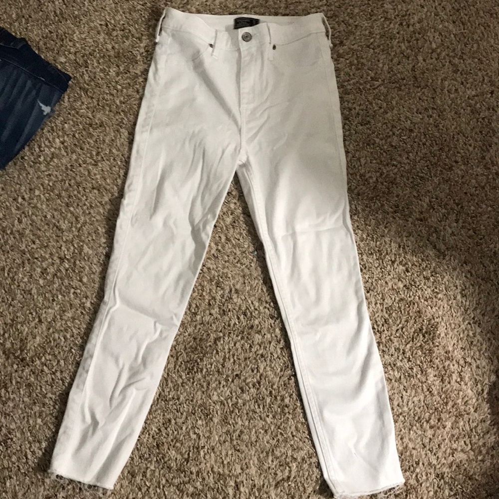 White Denim Abercrombie & Fitch Jeans Size 25 S